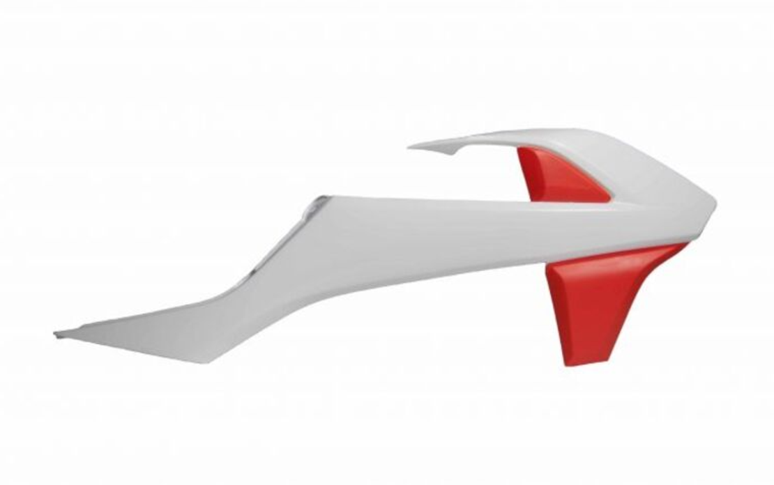 Пластмасови капаци за радиатор RACETECH Radiator Scoops KTM SX 85 18-24 (White/Orange)