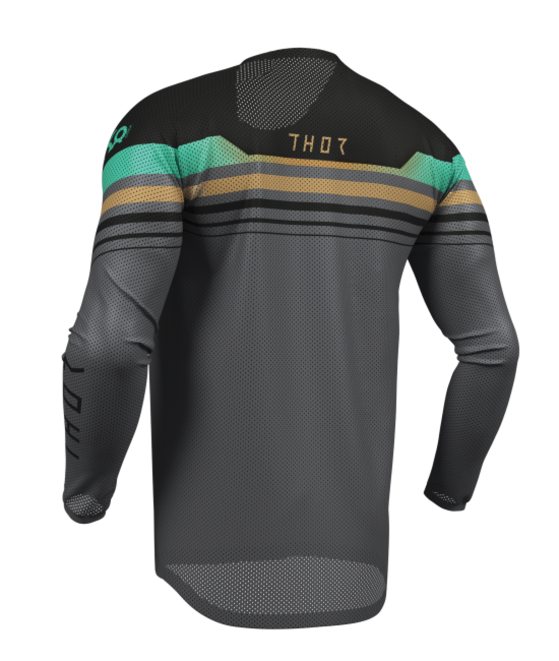 Мотокрос джърси THOR LAUNCHMODE VENTED RAPTOR BLACK/CHAR