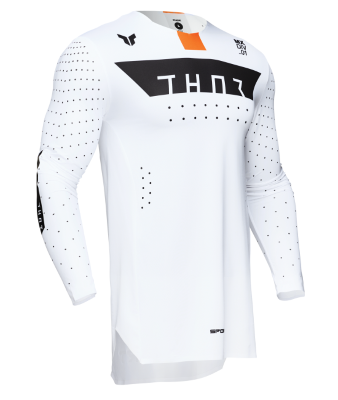 Мотокрос джърси THOR SPORTMODE ROUGE WHITE/ORANGE