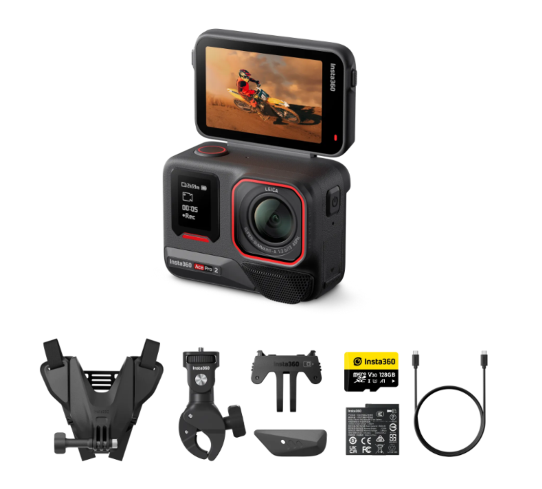 Екшън камера Insta360 ACE PRO 2 MOTORCYCLE BUNDLE