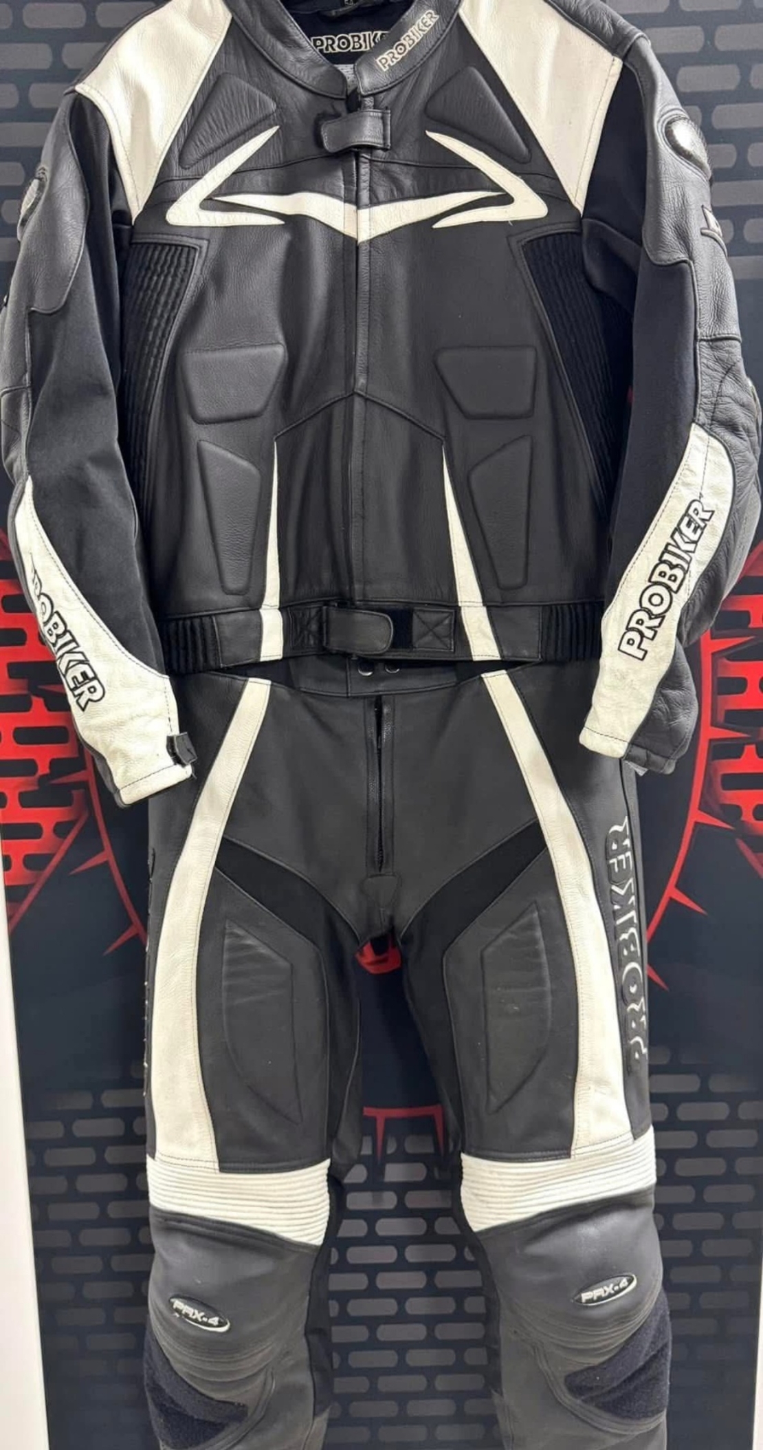 Кожен мото екип Probiker PRX-4 номер 50-M на две части