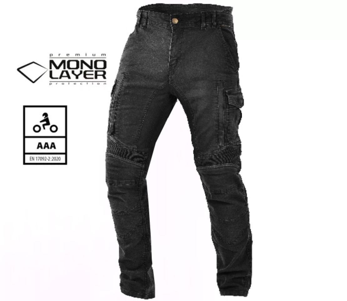 Мото дънки TRILOBITE 25603 ACID SCRAMBLER 2.0 BLACK AAA