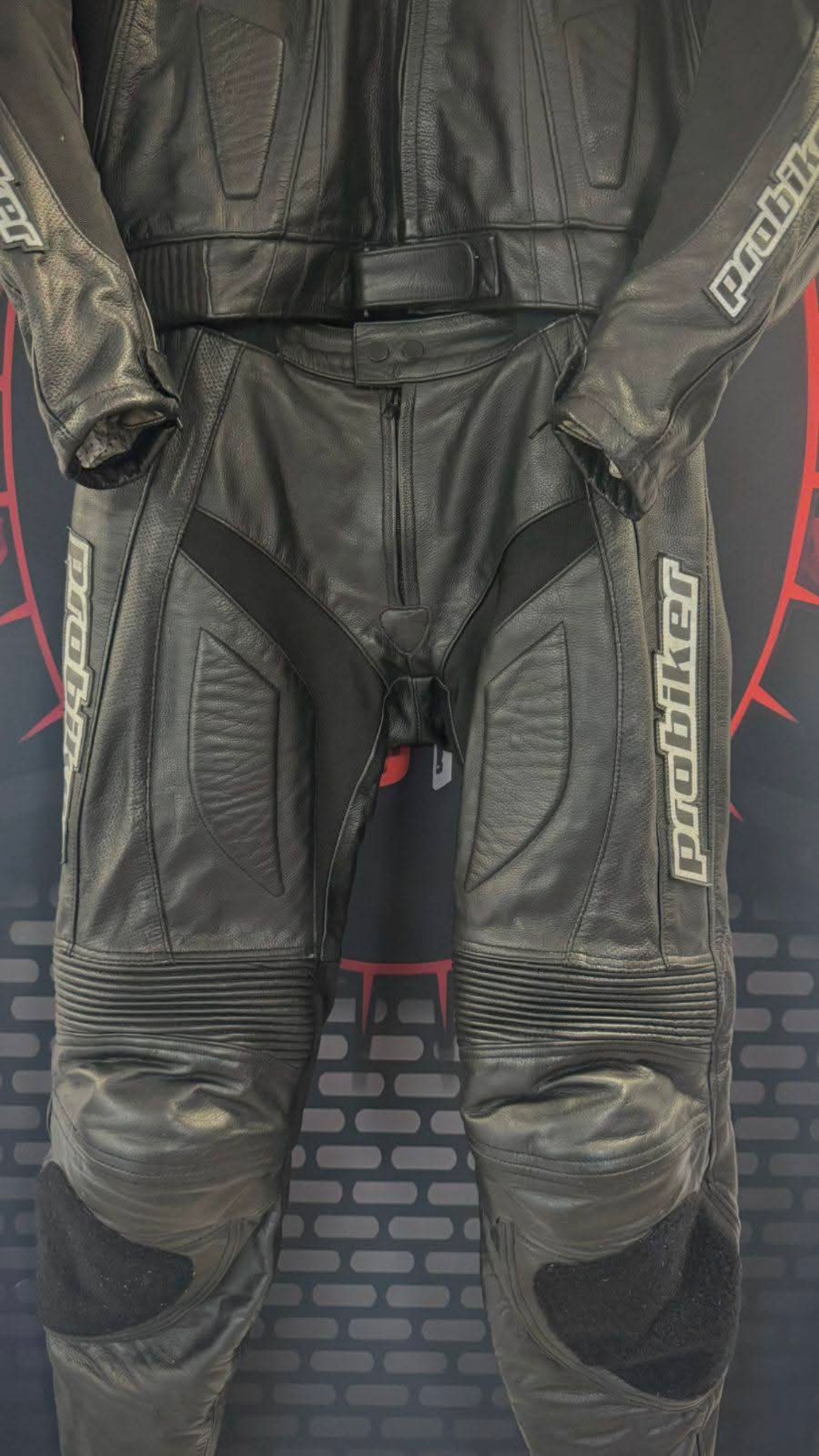 Кожен мото екип Probiker PRX-4 номер 54-XL на две части