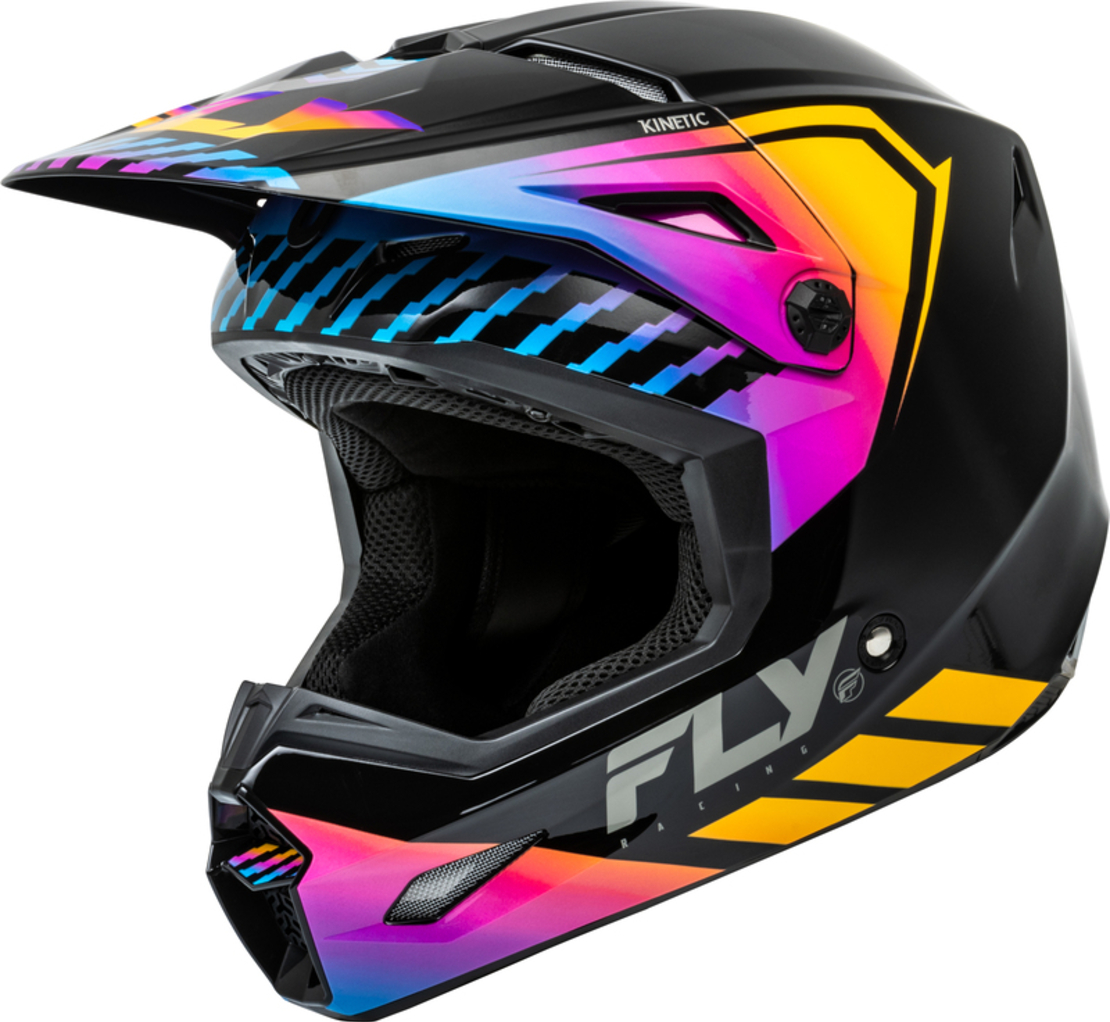Мотокрос каска FLY RACING Formula Kinetic Menace - Black/Sunrise