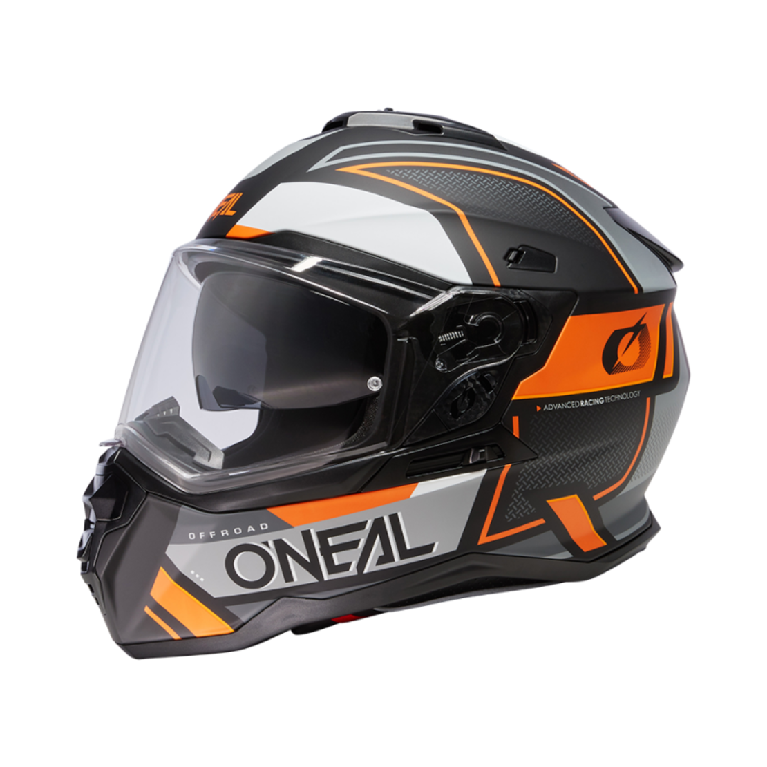 Ендуро каска D-SRS SQUARE V.24 BLACK/GRAY/ORANGE
