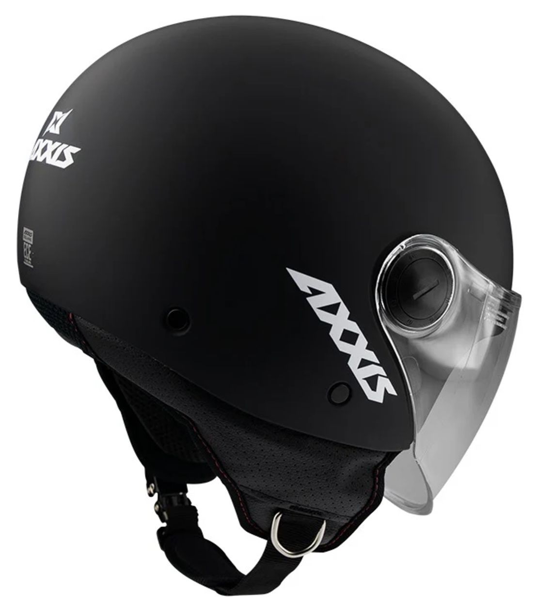 КАСКА ЗА СКУТЕР AXXIS SQUARE S SOLID BLACK МАТТ