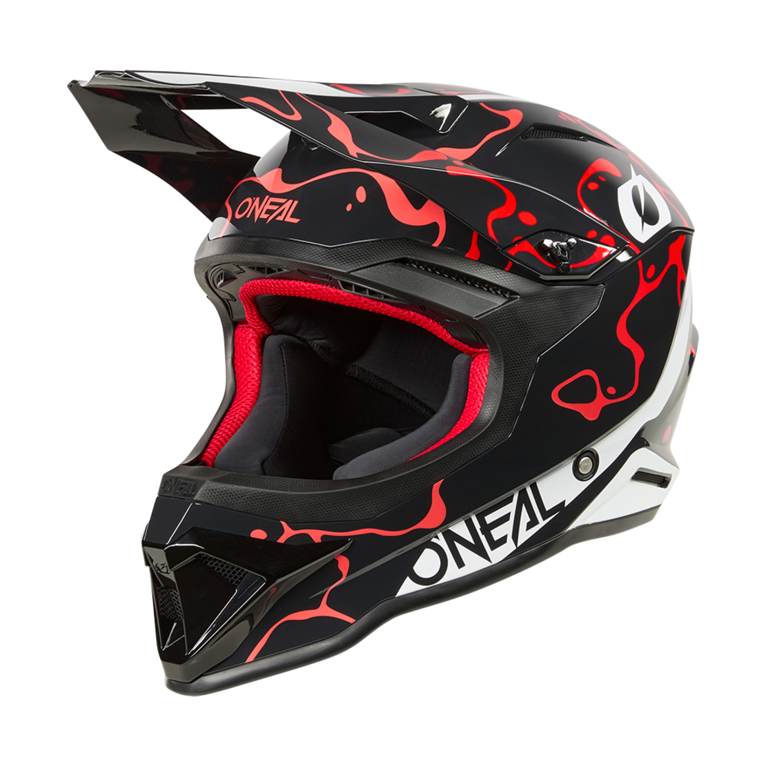 Каска O'NEAL 1SERIES SPLASH BLACK/RED V.26