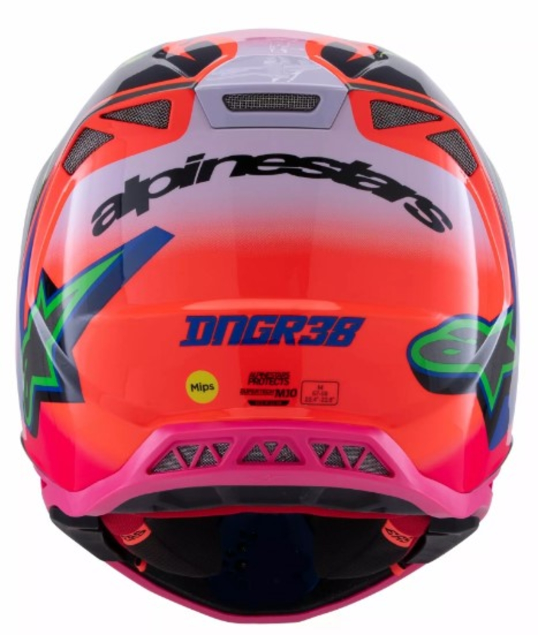 Мотокрос каска ALPINESTARS SM10 Deegan OR/PU/PK