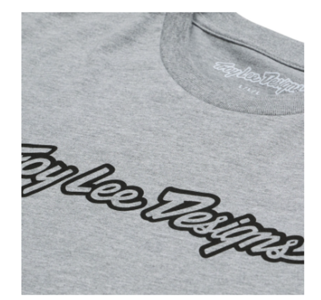 Тениска TROY LEE DESIGNS Signature - Gray Heather