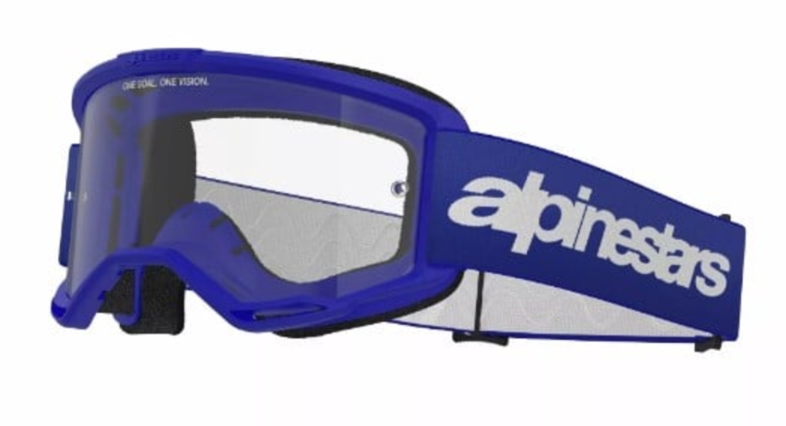 Мотокрос очила ALPINESTARS VISION 3 WORDMARK BLUE CLEAR