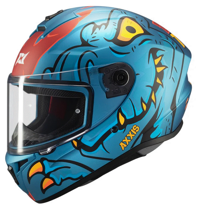 Каска AXXIS DRAKEN S DINOTOON C7