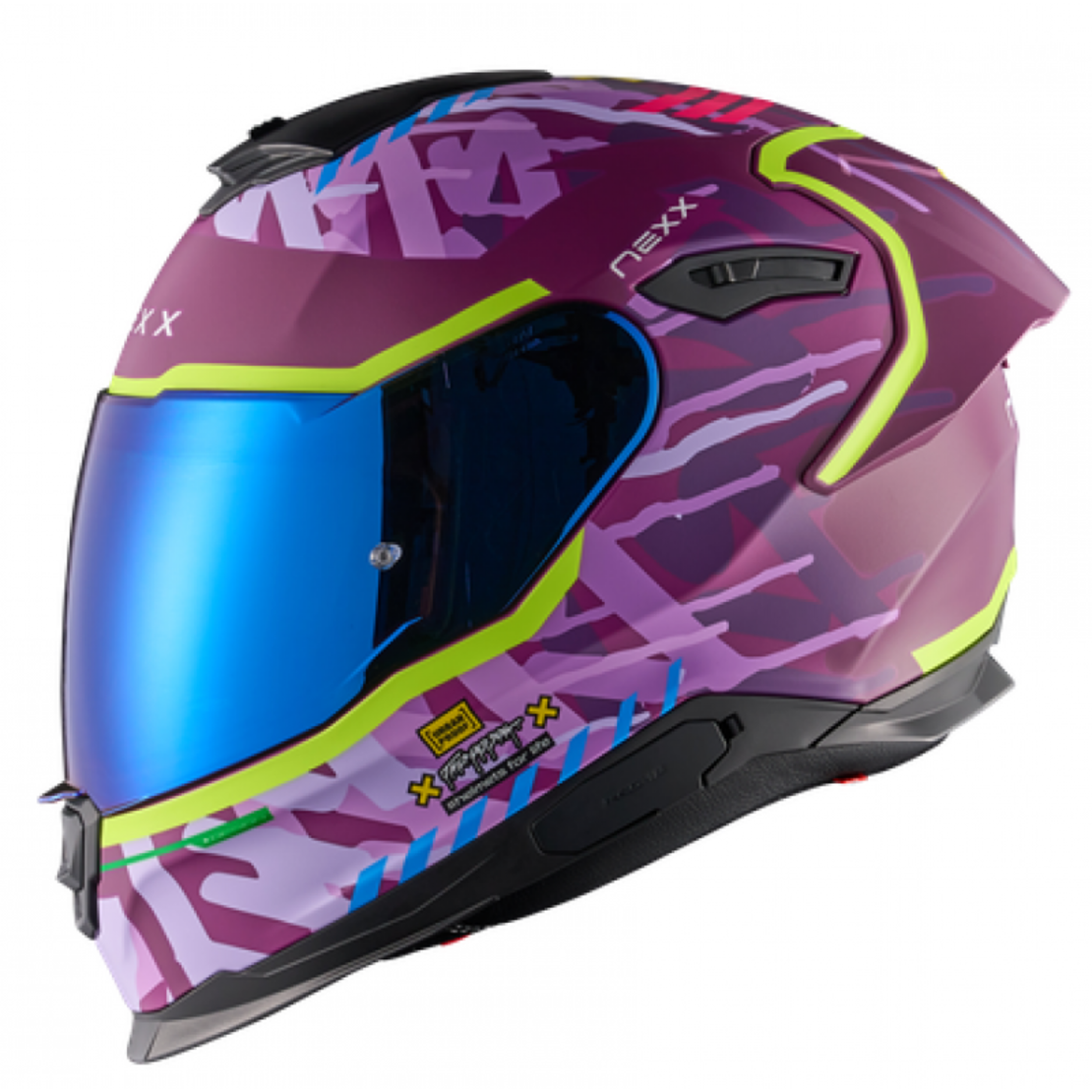 Каска NEXX Y100R URBANGRAM AUBERGINE MATT
