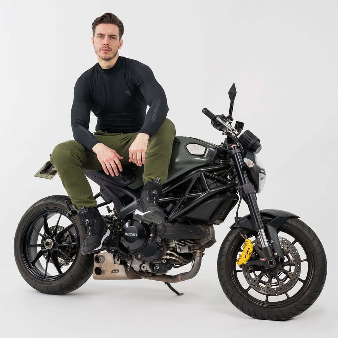 Текстилен мото панталон SHIMA GIRO 3.0 KHAKI LONG