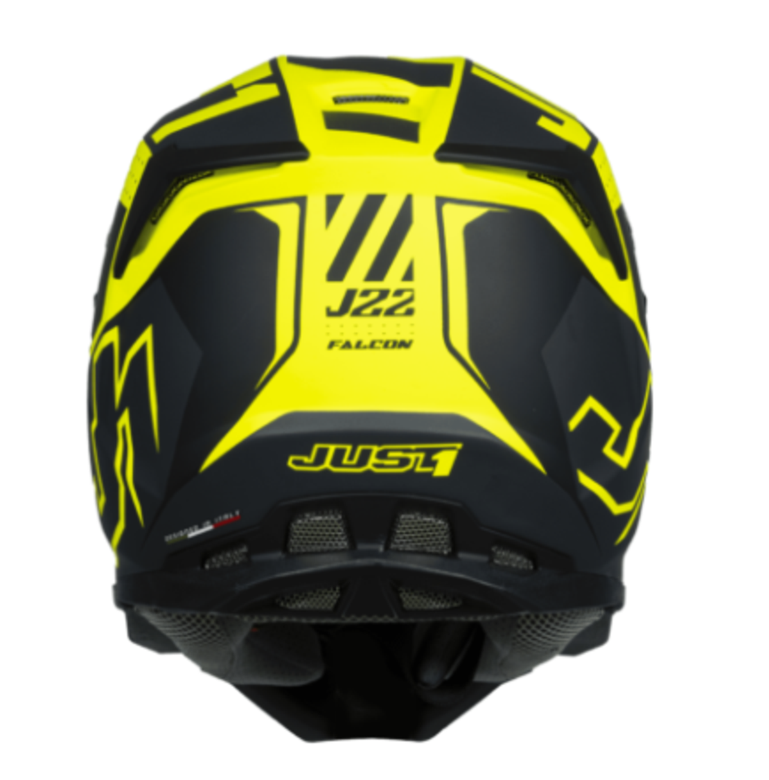 Mотокрос каска Just1 J-22 F Falcon Titanium/Black/Fluo Yellow