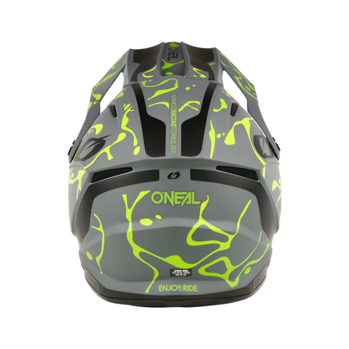 Каска O'NEAL 1SERIES SPLASH GRAY/NEON YELLOW V.26