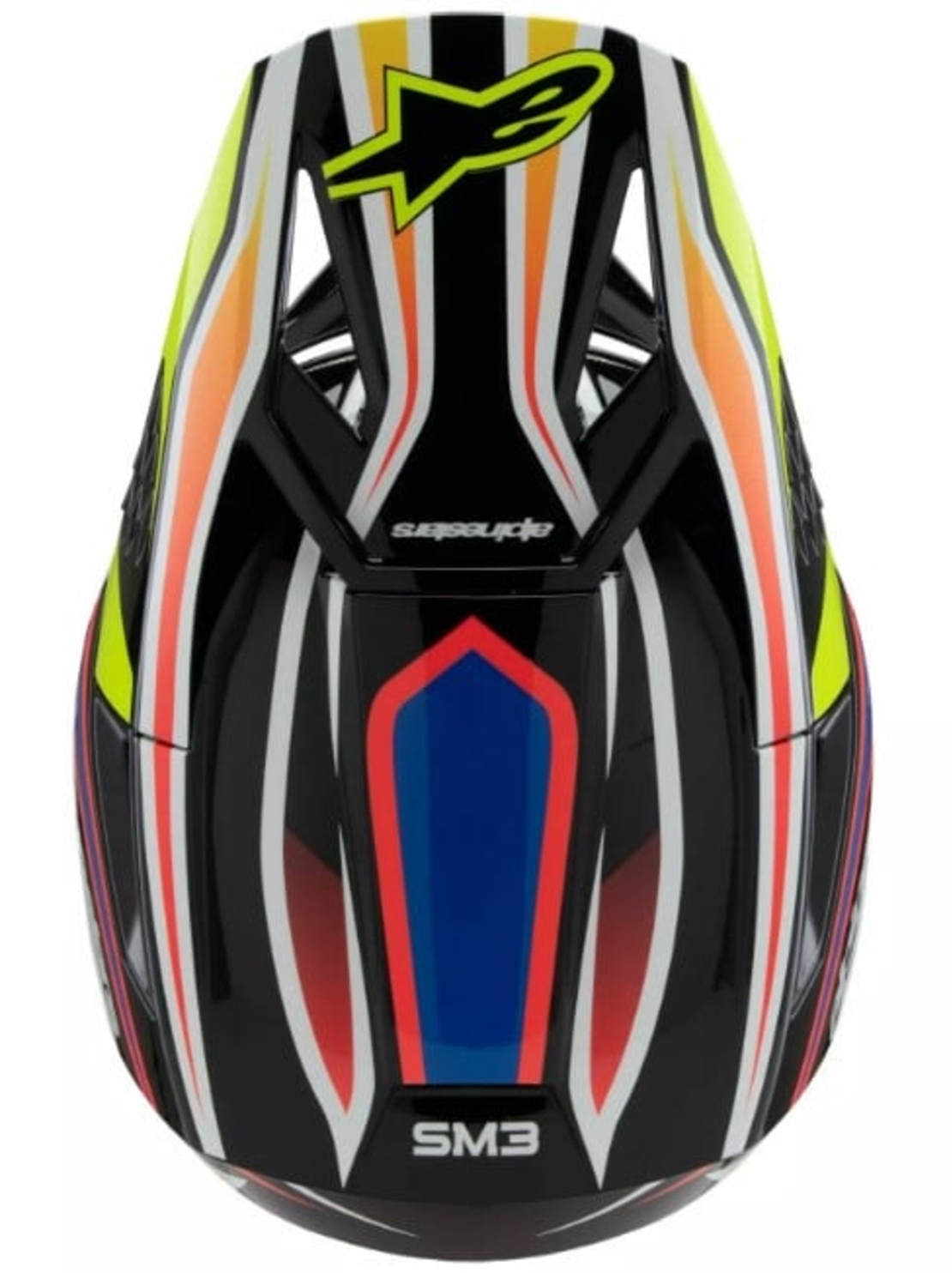 Детска мотокрос каска ALPINESTARS SM3 WURX BLK/YL/B