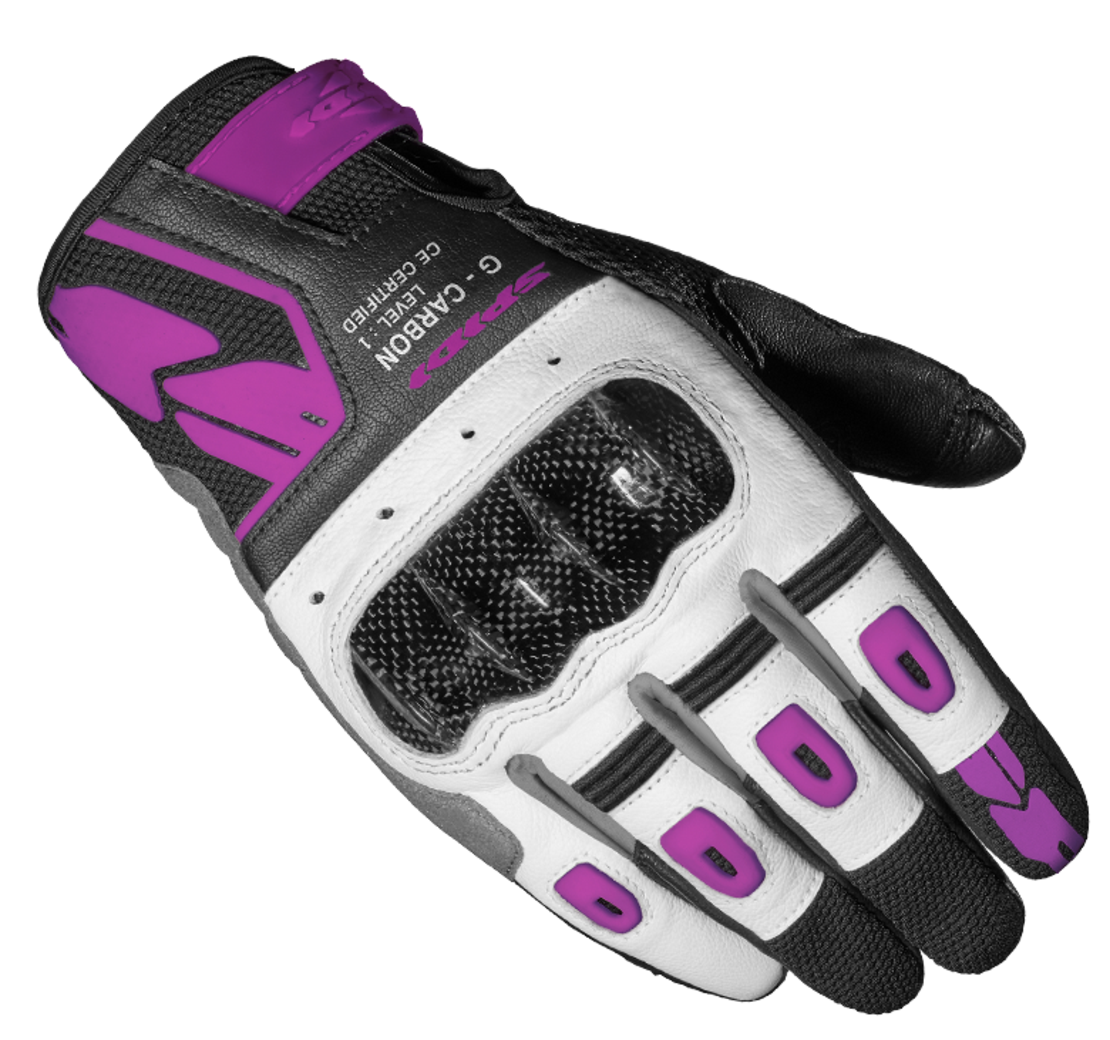 Дамски мото ръкавици SPIDI G-CARBON Black/Fuchsia