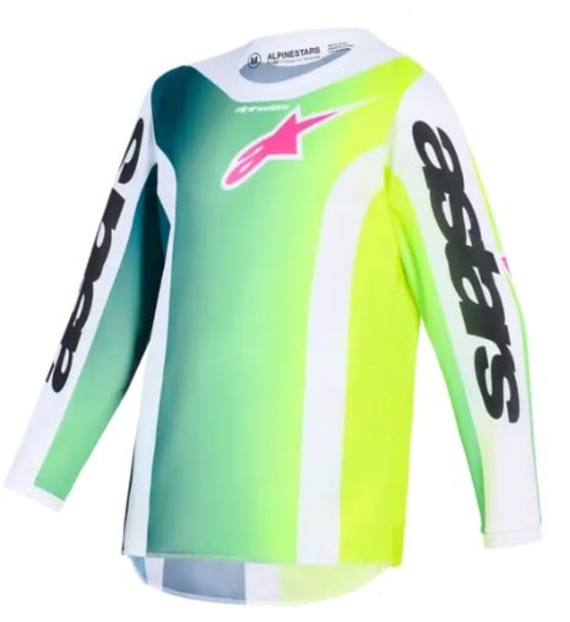 Детско мотокрос джърси Alpinestars FLUID PORTL GREEN/WHITE/BLACK