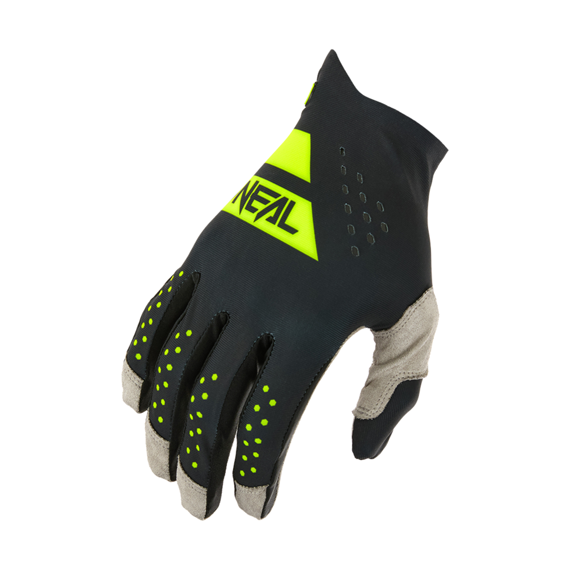 Мотокрос ръкавици O'NEAL PIN IT SLIP ON BLACK/NEON YELLOW V.26