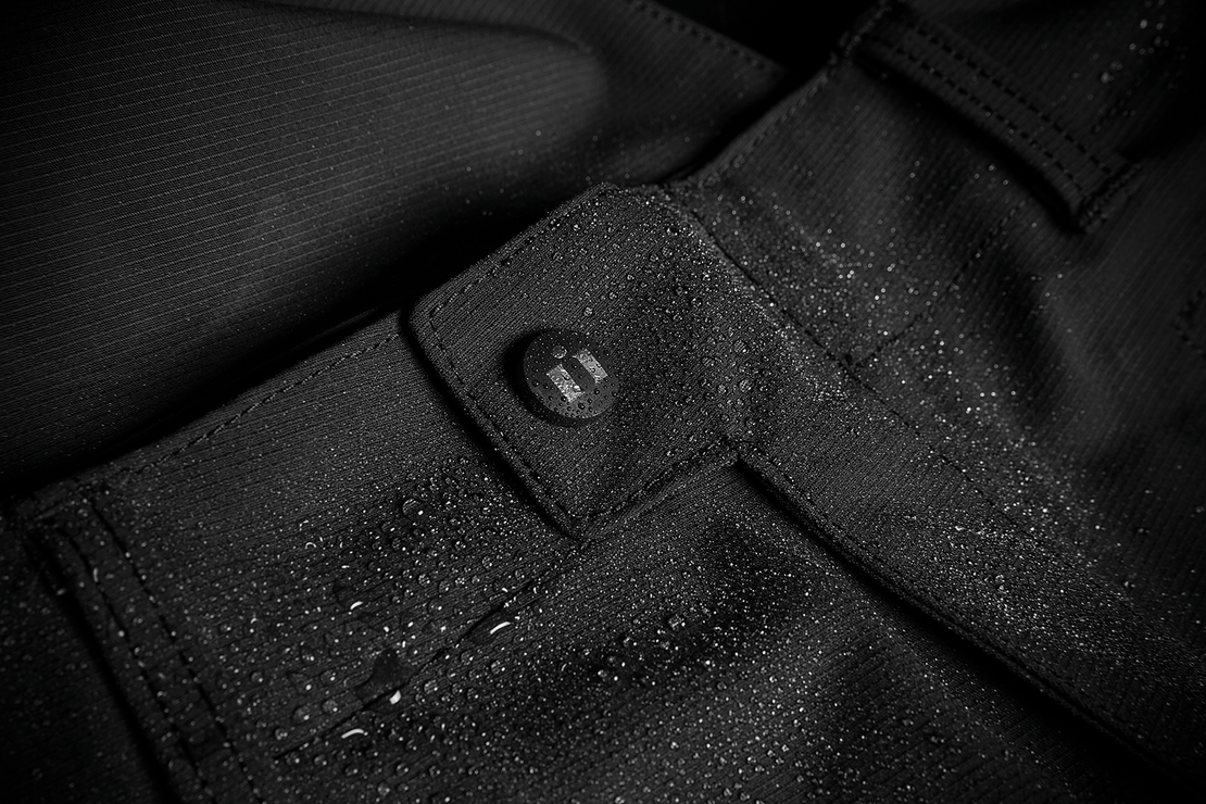 Текстилен мото панталон ICON STORMHAWK WP OVERPANT - BLACK