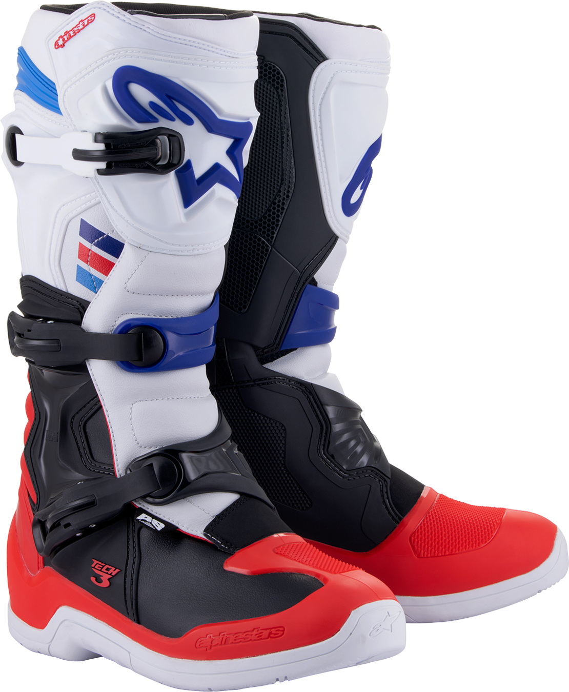 Мотокрос ботуши ALPINESTARS TECH 3 WHITE/RED/BLUE