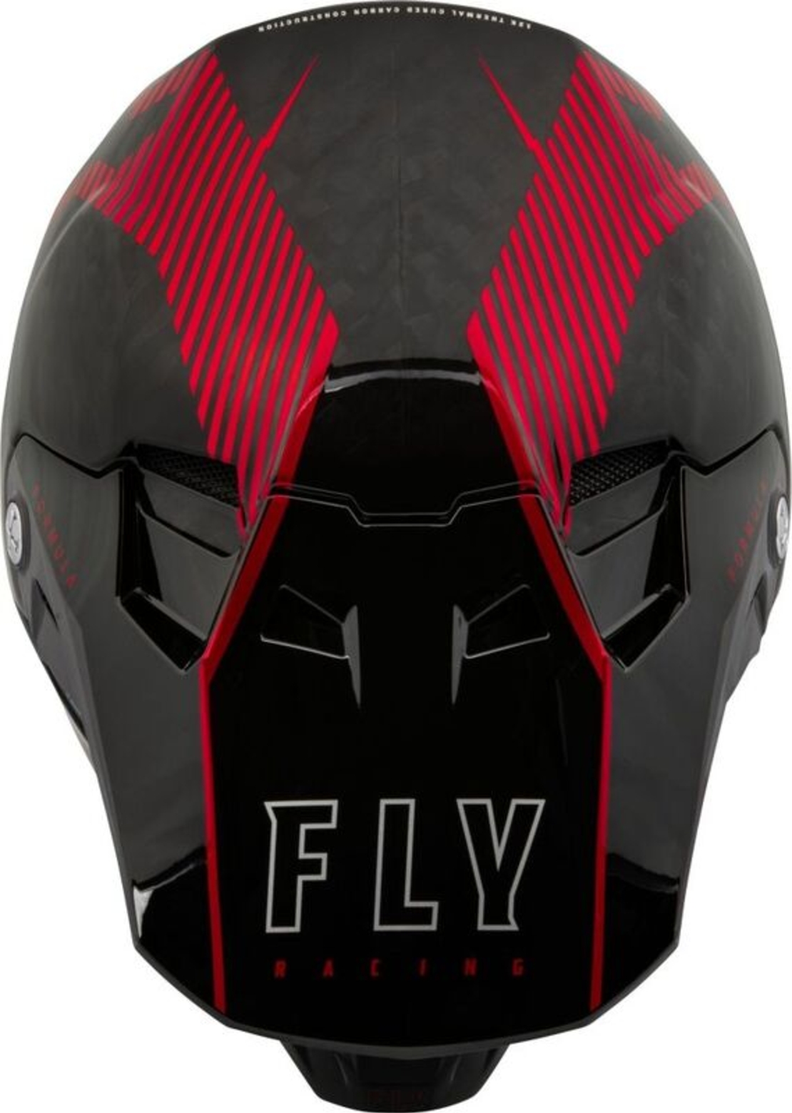 Мотокрос каска FLY RACING Formula Carbon Tracer Helmet - Red/Black