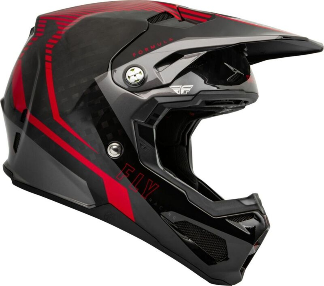 Мотокрос каска FLY RACING Formula Carbon Tracer Helmet - Red/Black