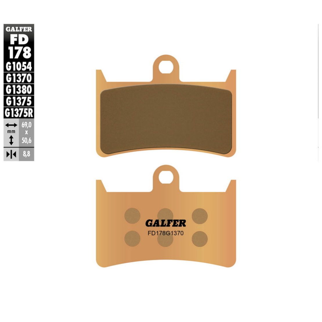 Предни мото накладки Galfer SINTERED COMPOUND FD178G1370
