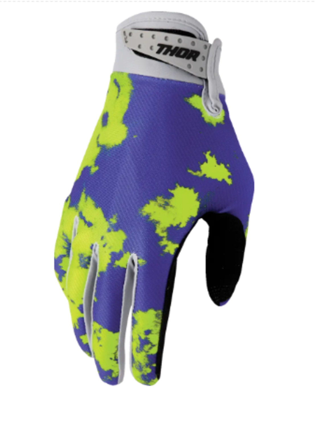 Mотокрос ръкавици THOR LAUNCHMODE BLEACH GRAY/ACID