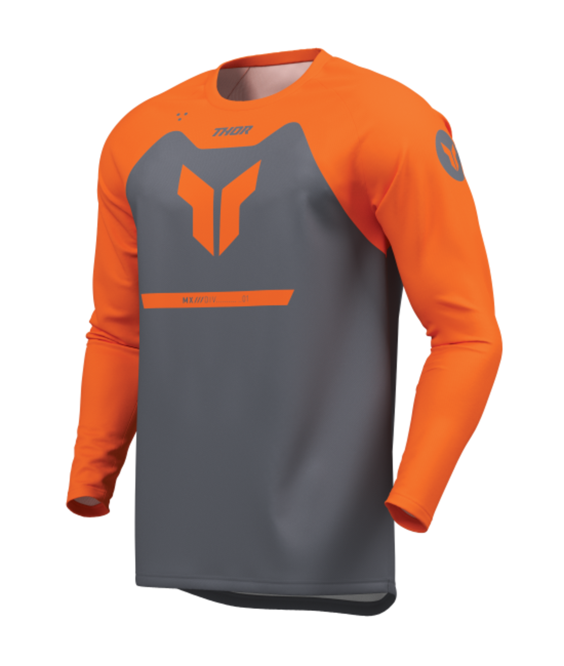 Мотокрос джърси THOR RIDEMODE MENACE ORANGE/CHAR
