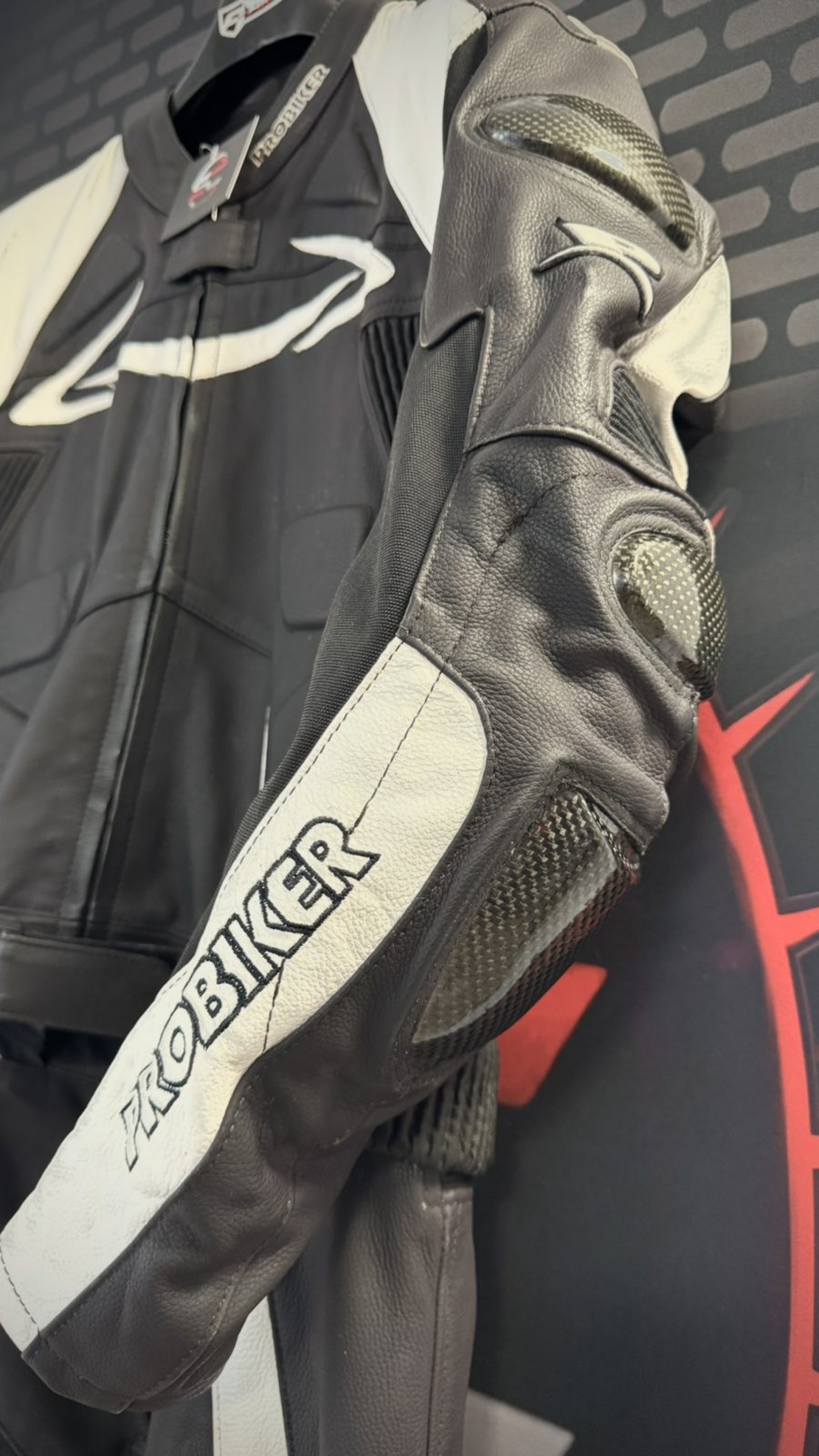 Кожен мото екип Probiker PRX-4 номер 54-XL на две части