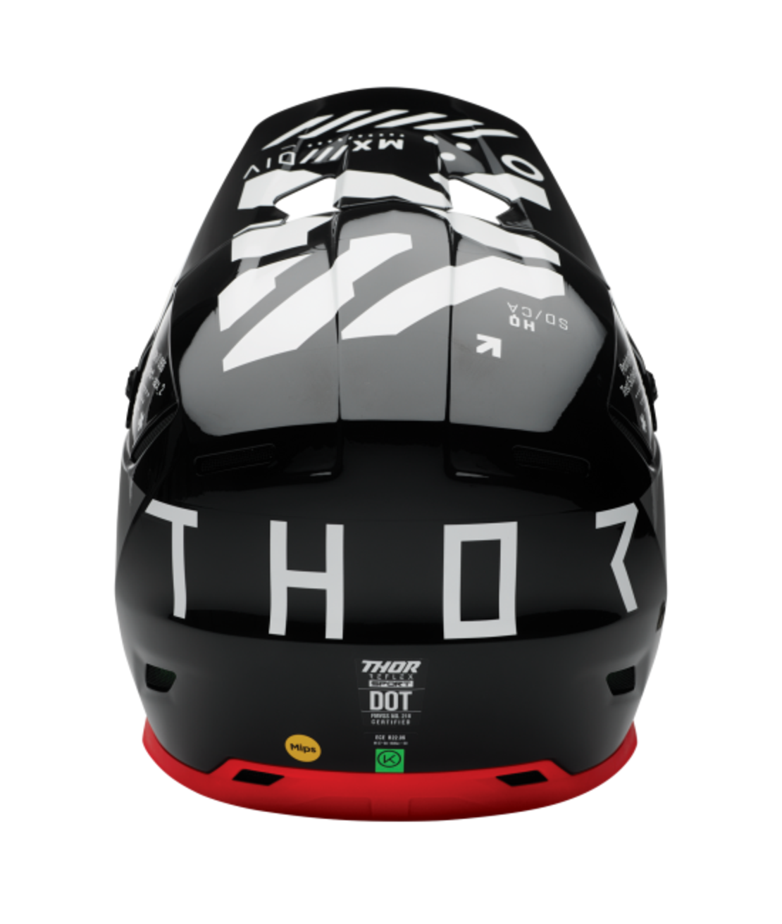 Мотокрос каска THOR REFLEX SPORT STRIKE BLACK/RED MIPS