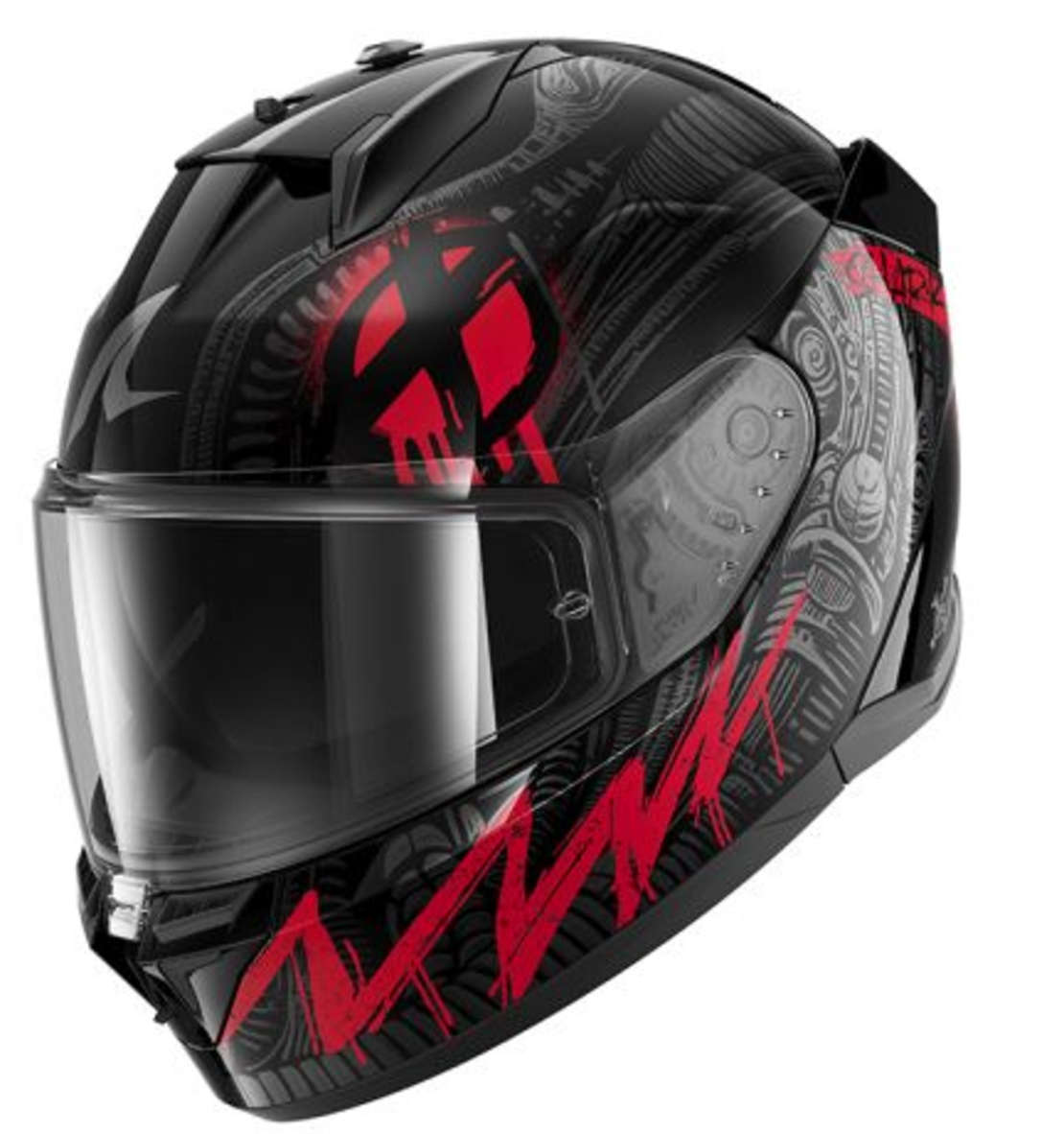 Каска SHARK D-SKWAL 3 SHIEVER BLACK/GREY/RED
