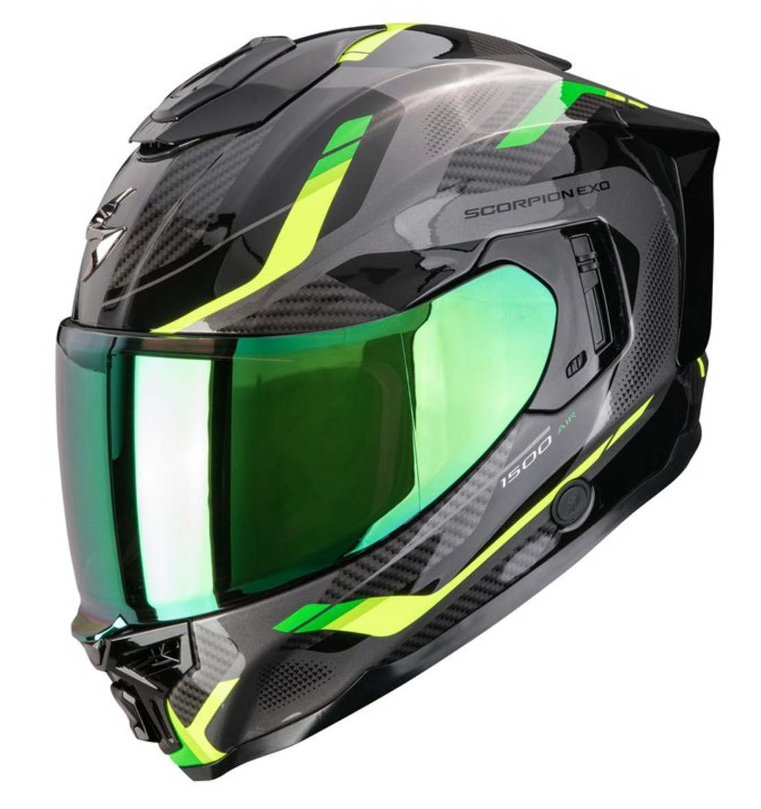 Каска SCORPION EXO-1500 AIR SLEEK Black-Green