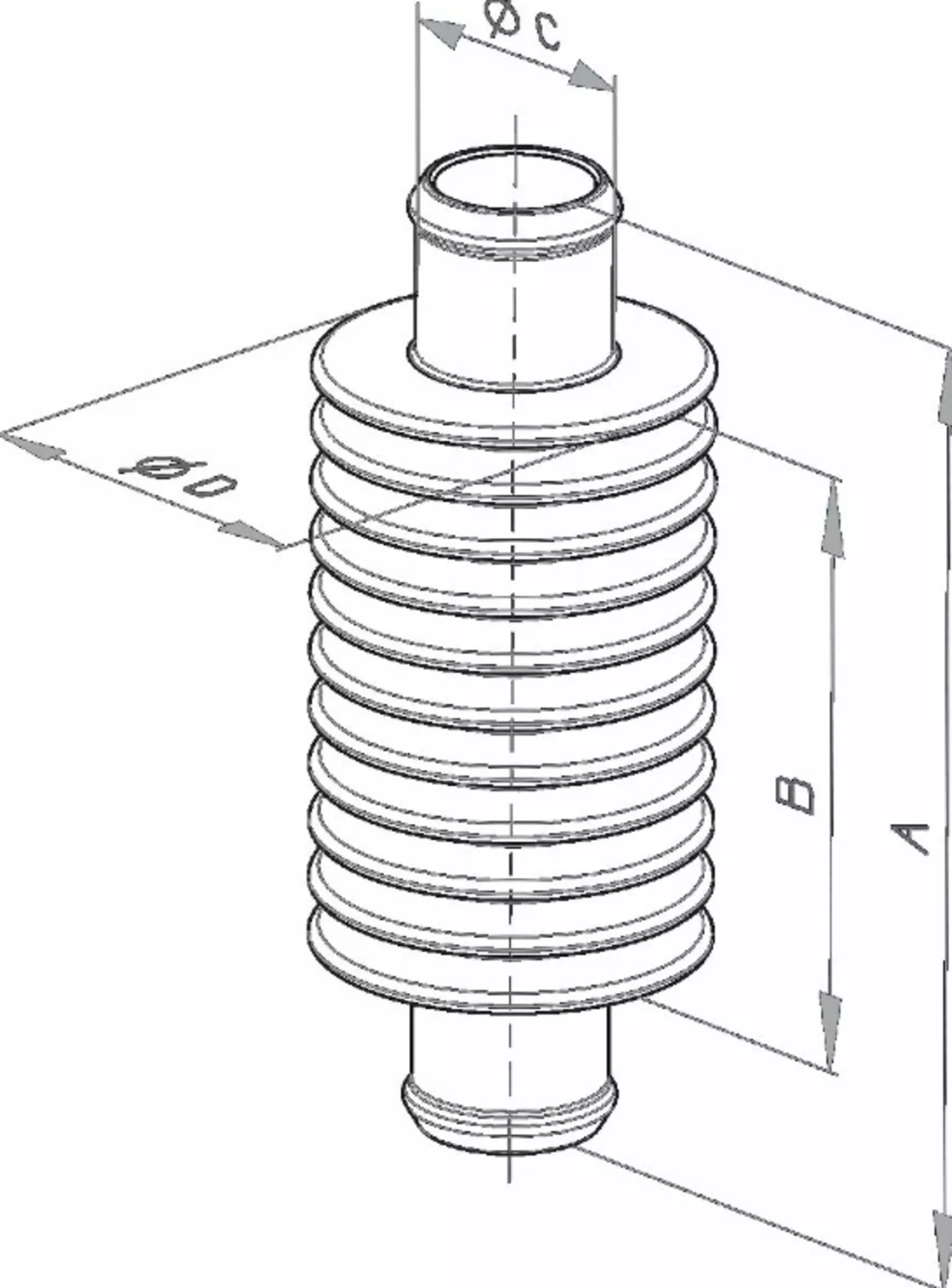 Допълнителен охладител KITE INLINE HEATEXCHANGER 14 5 Black