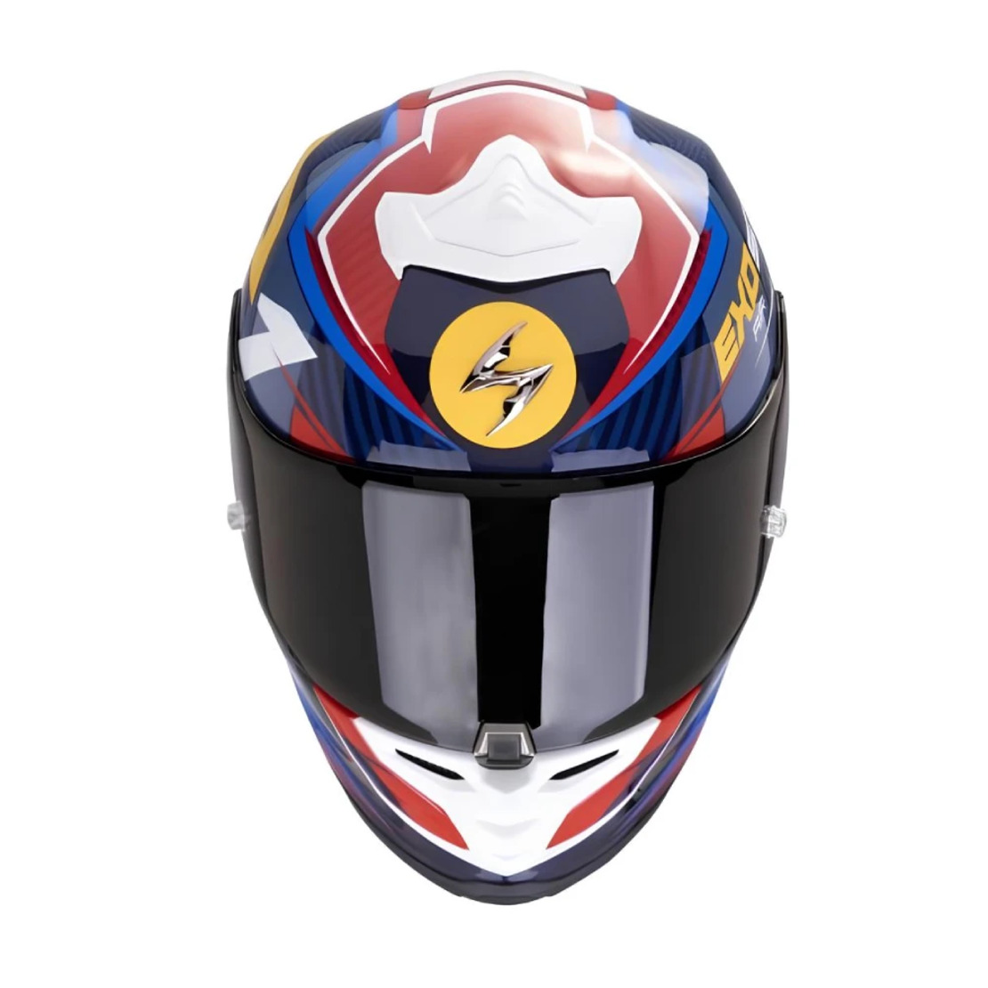 Каска Scorpion EXO-R1 Evo II Air Coup Blue-Red-Yellow