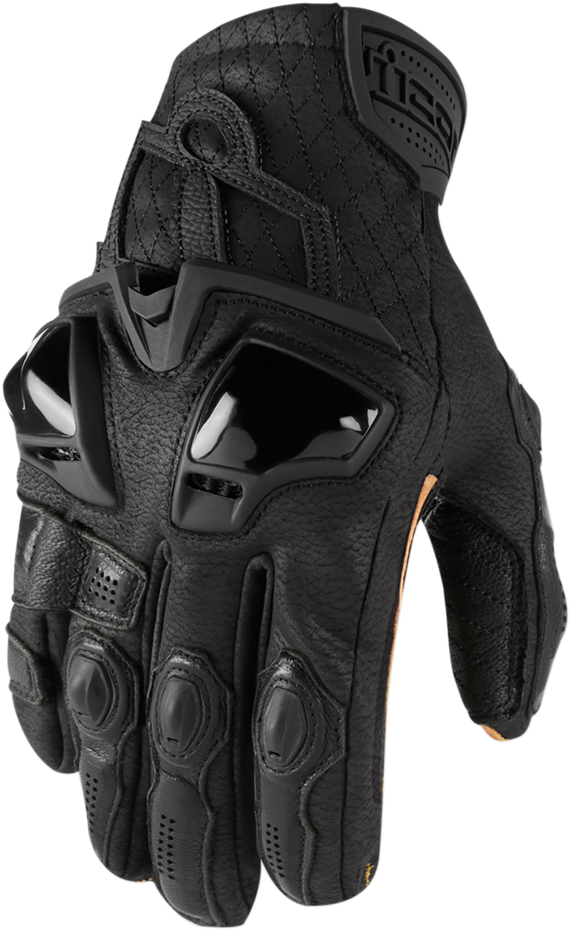 Кожени мото ръкавици ICON HYPERSPORT SHORT - BLACK