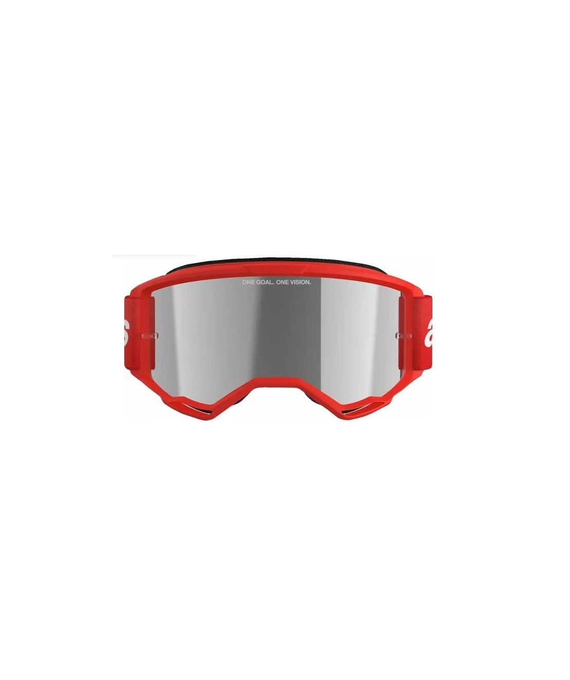 Мотокрос очила ALPINESTARS VISION 3 WORDMARK RED MIRROR-SIL