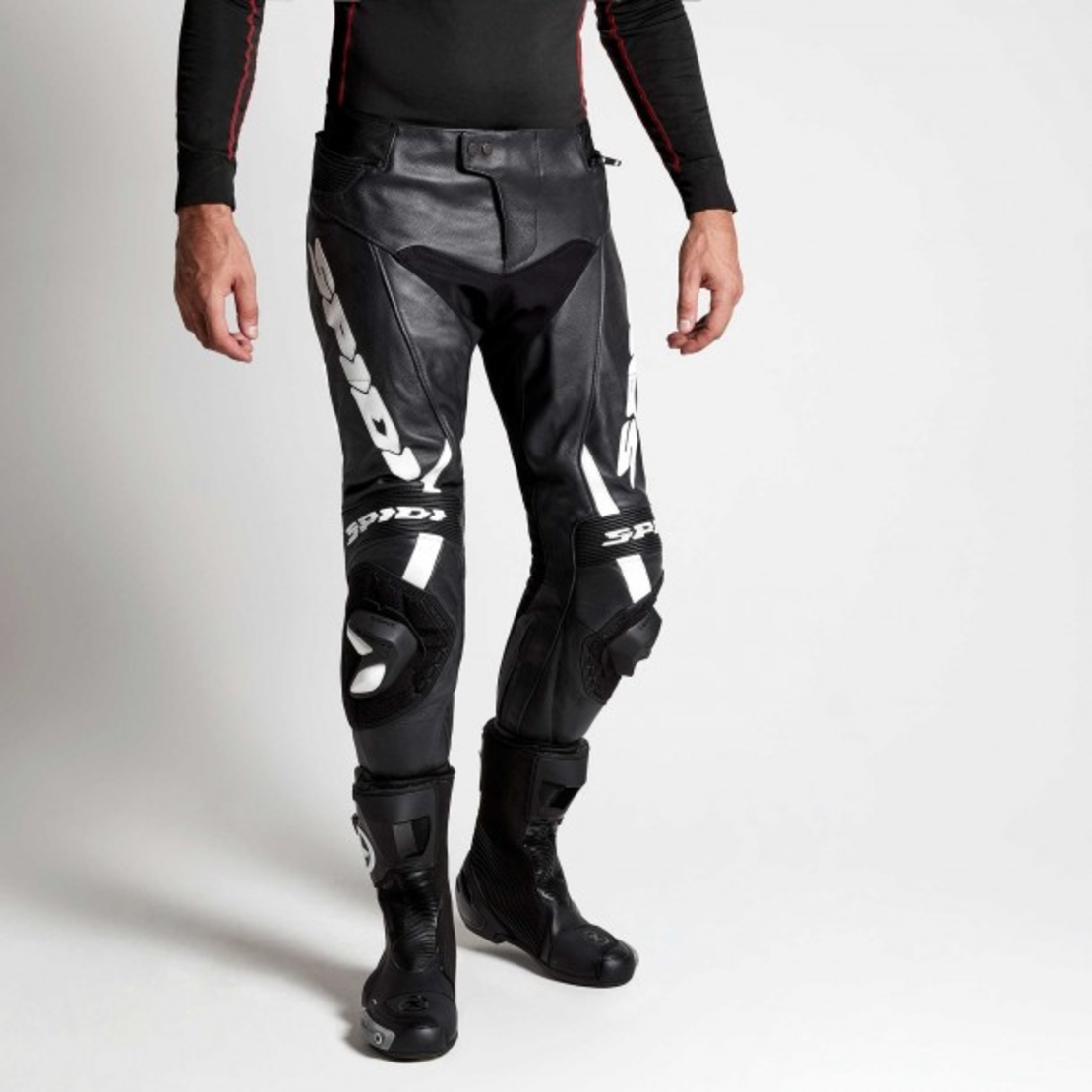 Кожен панталон SPIDI RR PRO WARRIOR BLACK/WHITE