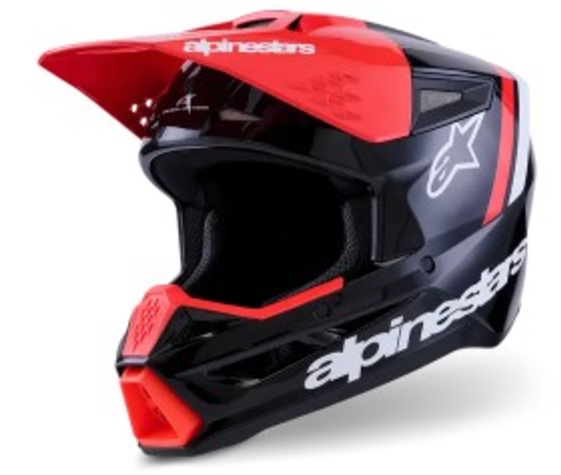 Мотокрос каска ALPINESTARS SM3 RADIUM BLK/RED/WH
