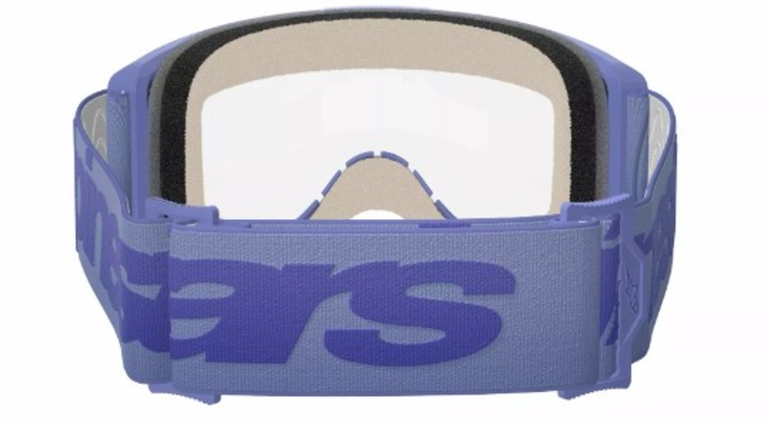 Мотокрос очила ALPINESTARS VISION 5 WORDMARK PURPLE CLEAR