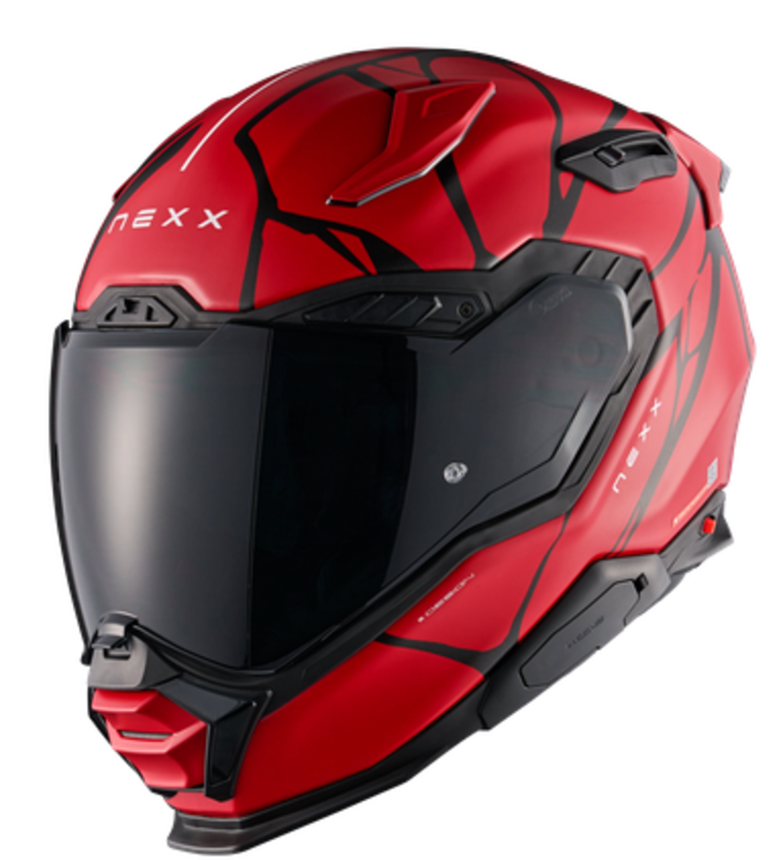 Каска NEXX X.WST3 B-SIDE RED BLACK MATT