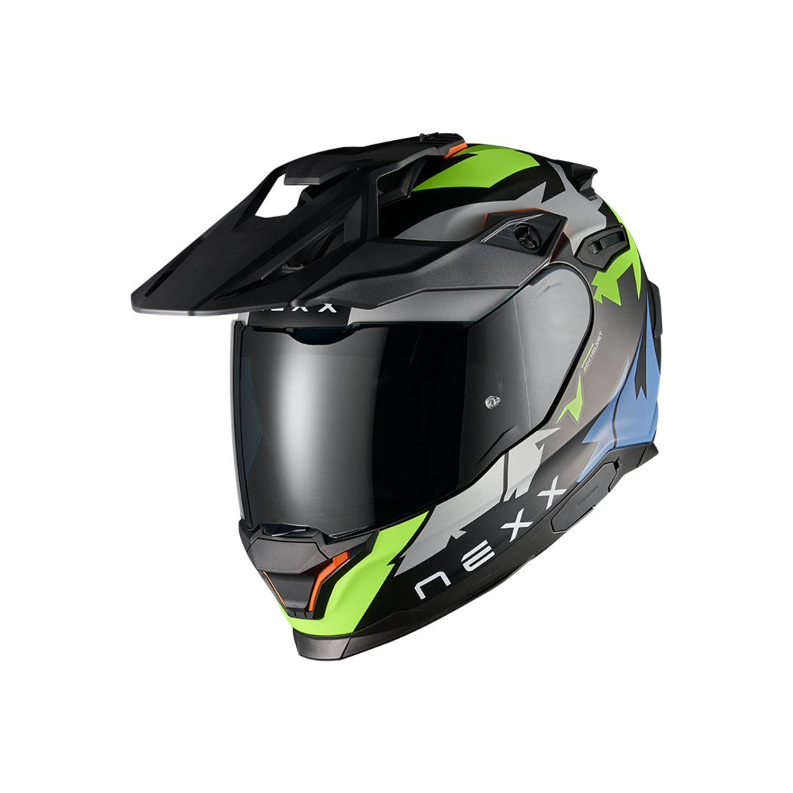 Адвенчър каска NEXX Y.TRAVL PRIMAL NEON BLACK MATT