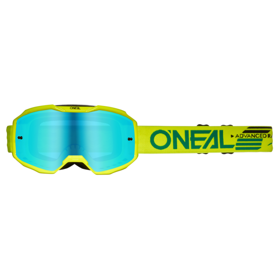 Мотокрос очила O'NEAL B-10 SOLID NEON YELLOW - RADIUM BLUE V.24
