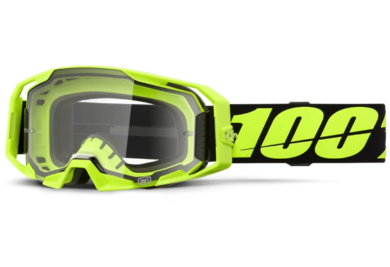 Мотокрос очила 100%  ARmatic NEON YELLOW CLEAR