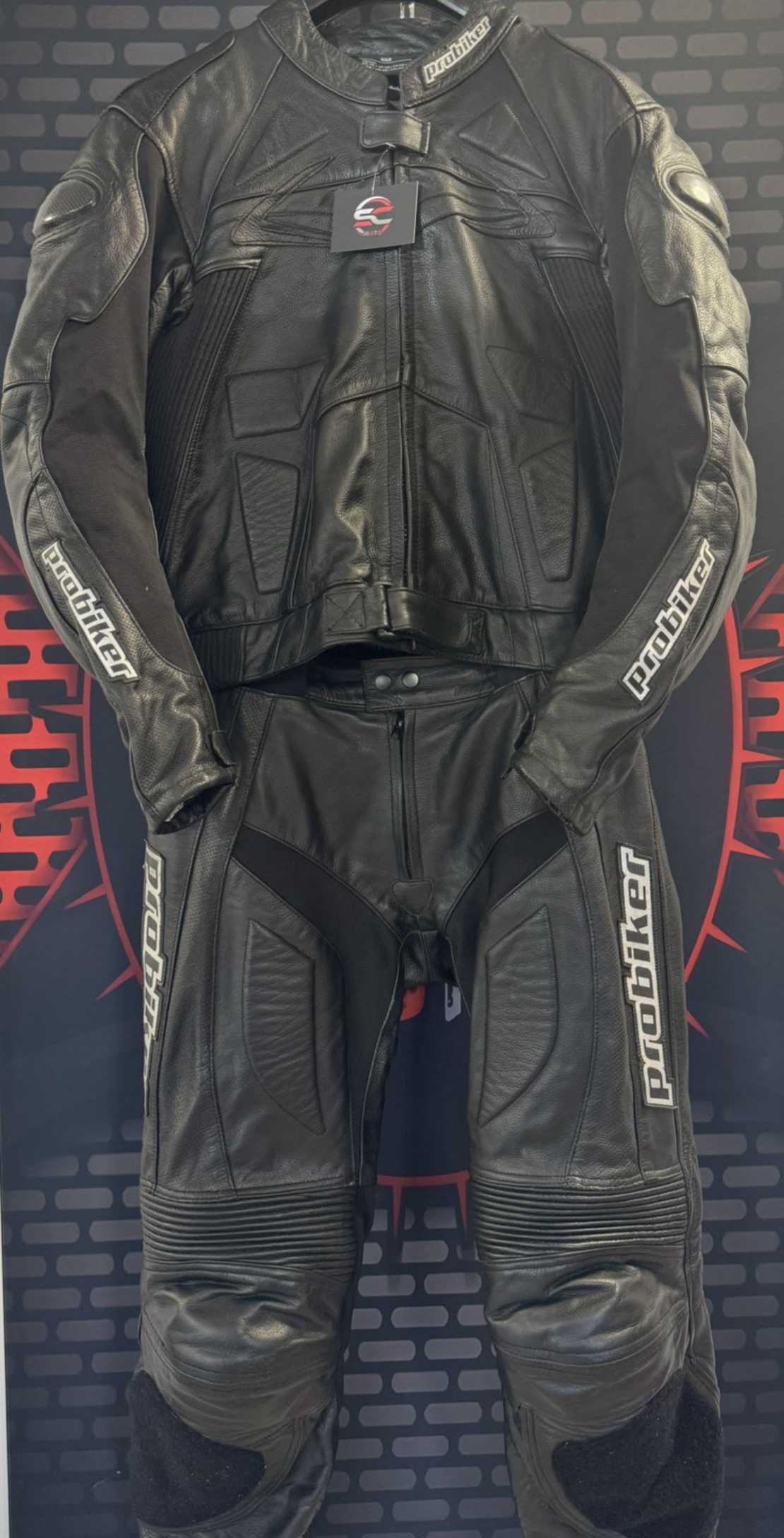 Кожен мото екип Probiker PRX-4 номер 56-2XL на две части