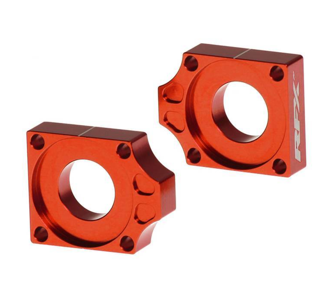 Блок втулка за задна ос RFX Pro Rear Axle Adjuster Blocks ORANGE KTM EXC-F 250/350/450 / EXC 300 23-25