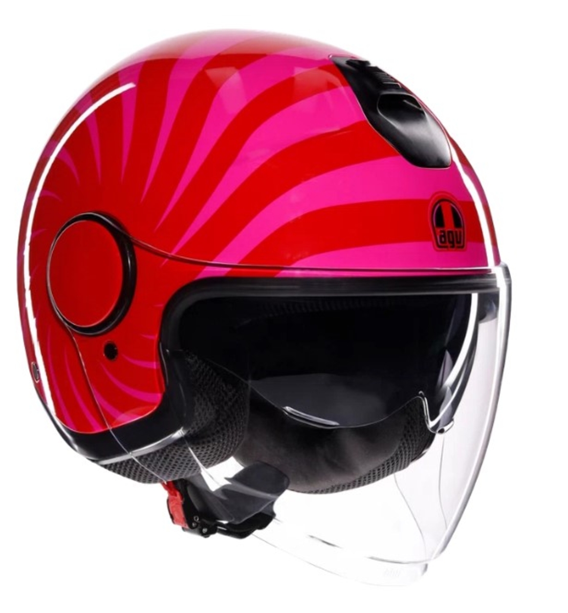 Каска за скутер AGV ETERES TROPEA RED/PINK