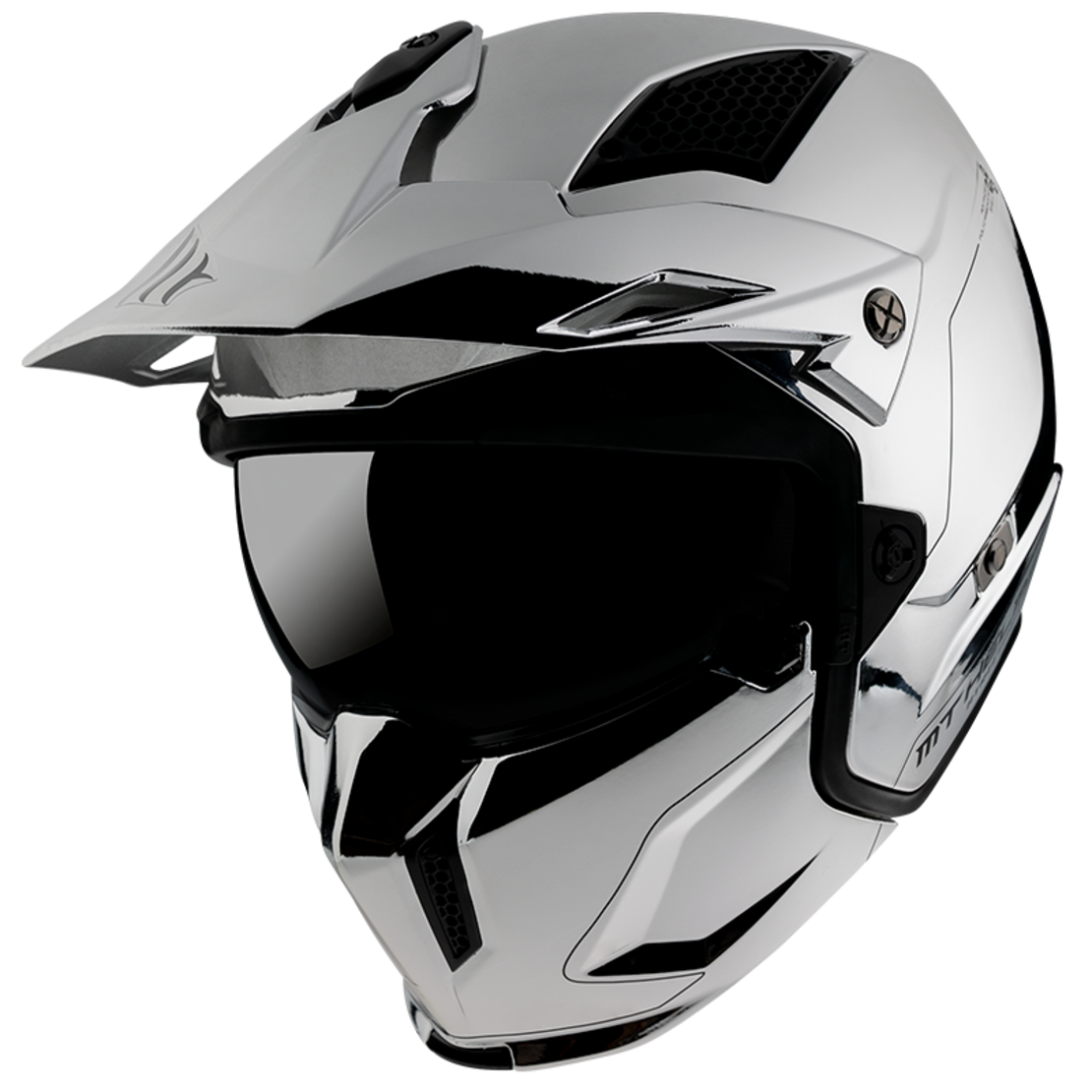 КАСКА MT STREETFIGHTER CHROMED SILVER
