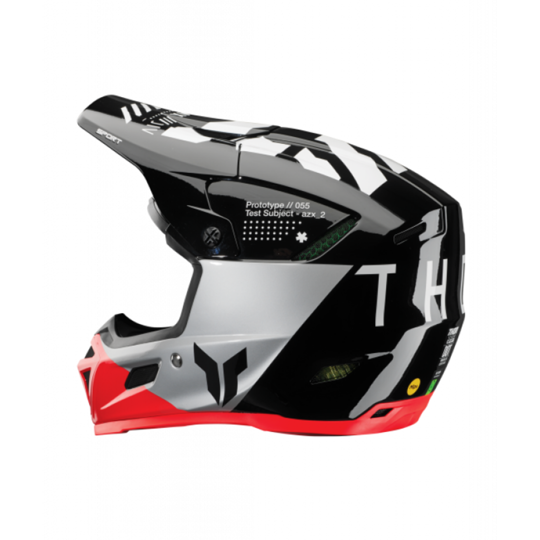 Мотокрос каска THOR REFLEX SPORT STRIKE BLACK/RED MIPS
